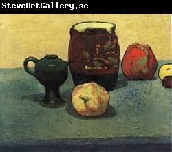 Emile Bernard Earthenware Pot and Apples